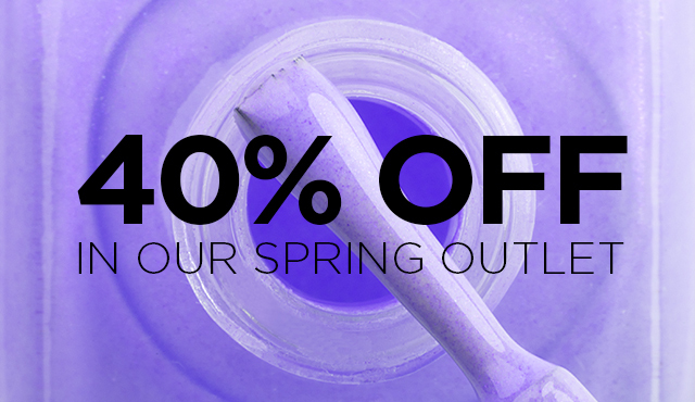 Spring Outlet 40% off category banner
