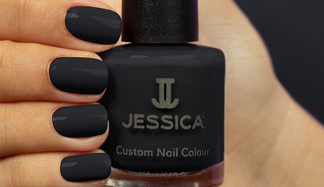 black nail polish category banner